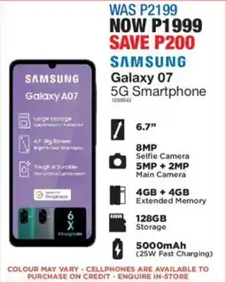 OK Furniture Samsung Galaxy A07 5G Smartphone offer