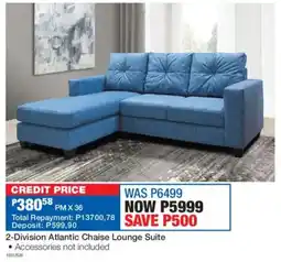 OK Furniture 2-Division Atlantic Chaise Lounge Suite offer