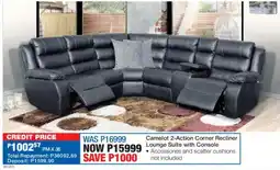 OK Furniture Camelot 2-Action Corner Recliner Lounge Suite with Console offer