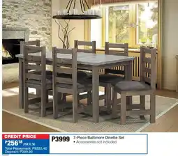 OK Furniture Baltimore Dinette Set offer