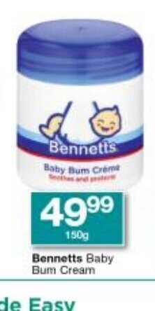 Checkers Bennetts Baby Bum Cream 150g offer