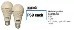OK Furniture Magneto Rechargeable LED Bulbs offer