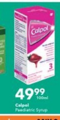 Checkers Calpol Paediatric Syrup 100ml offer