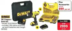 Makro Dewalt 18 V Impact Drill Kit offer