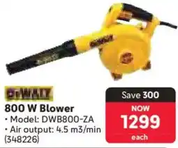 Makro Dewalt 800 W Blower offer