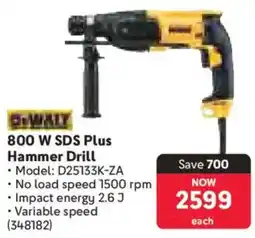 Makro Dewalt 800 W SDS Plus Hammer Drill offer