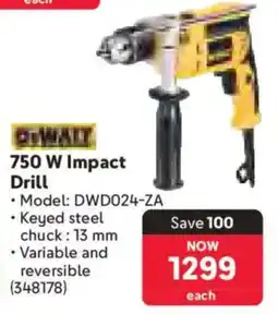 Makro Dewalt 750 W Impact Drill offer