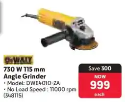 Makro Dewalt 730W Angle Grinder offer
