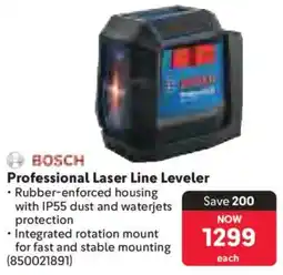 Makro Bosch Professional Laser Line Leveler offer
