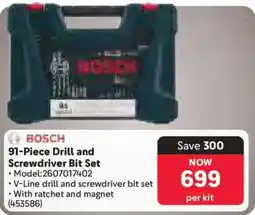 Makro Bosch Drill and Screwdriver Bit Set offer