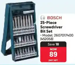 Makro Bosch Screwdriver Bit Set offer