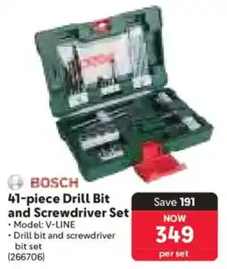 Makro Bosch Drill Bit and Screwdriver Set offer