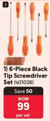 Makro Grip Black Tip Screwdriver Set offer