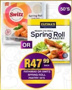 Take 'n Pay Fathimas or switz spring roll pastry offer
