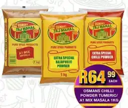 Take 'n Pay Osmans chilli powder tumeric/ a1 mix masala offer
