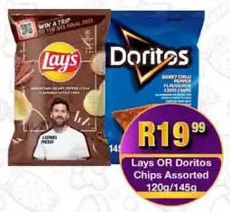 Take 'n Pay Lays OR Doritos Chips Assorted offer