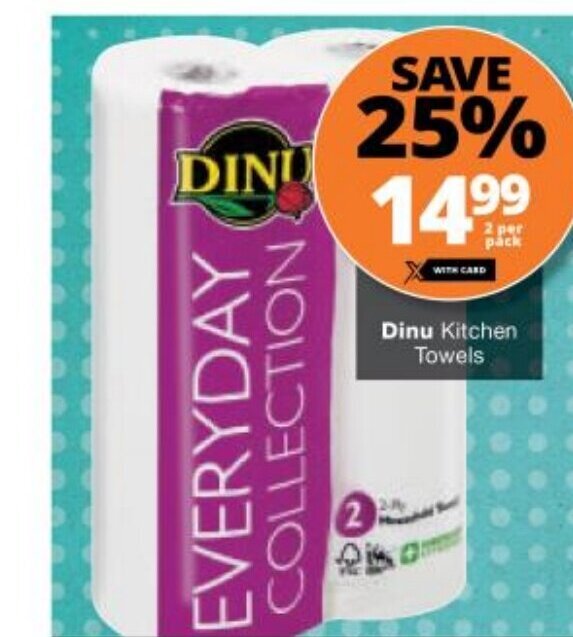 Dinu Kitchen Towels offer at Checkers