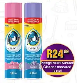Take 'n Pay Pledge Multi Surface Cleaner Assorted offer
