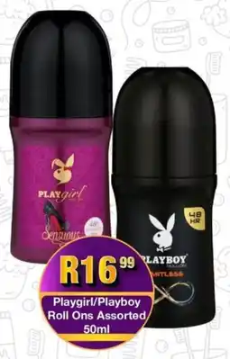 Take 'n Pay Playgirl/ Playboy Roll Ons Assorted offer
