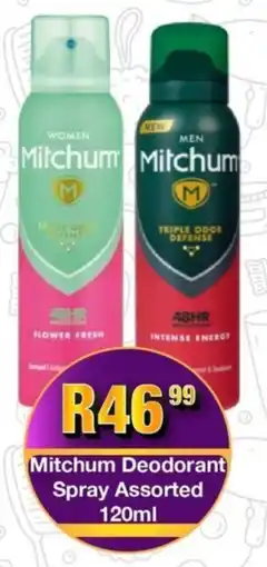 Take 'n Pay Mitchum Deodorant Spray Assorted offer