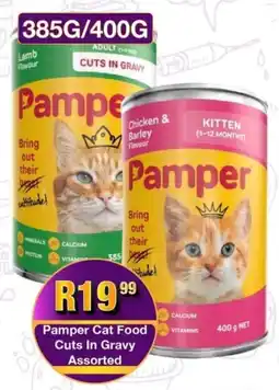 Take 'n Pay Pamper Cat Food Cuts In Gravy Assorted offer