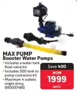 Makro Max Pump Booster Water Pumps offer