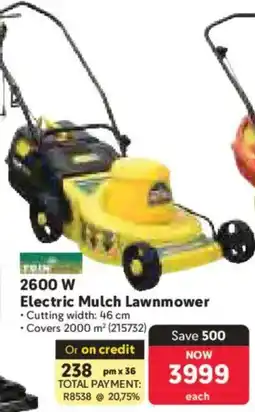 Makro Trimtech 2600W Electric Mulch Lawnmower offer