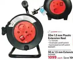 Makro Powerworx Plastic Extension Reel offer