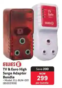 Makro Ellies TV & Euro High Surge Adaptor Bundle offer