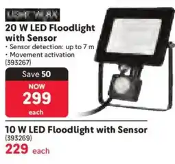 Makro Lightworx 20 W LED Floodlight with Sensor offer