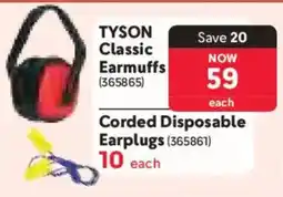 Makro Tyson Classic Earmuffs offer