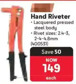 Makro Grip Hand Riveter offer