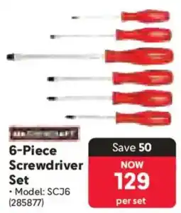 Makro Mastercraft Screwdriver Set offer