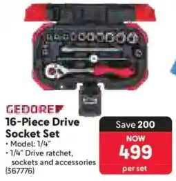 Makro Gedore Drive Socket Set offer