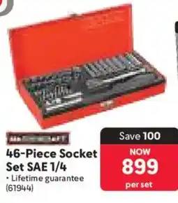 Makro Mastercraft Socket Set SAE 1/4 offer