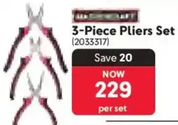 Makro Mastercraft Pliers Set offer