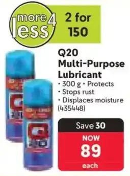 Makro Q20 Multi-Purpose Lubricant offer