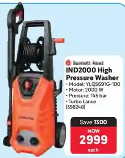 Makro Bennett Read IND2000 High Pressure Washer offer