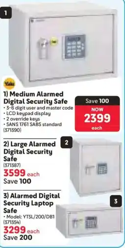 Makro Yale Medium Alarmed Digital Security Safe offer