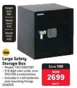 Makro Yale Large Safety Storage Box offer