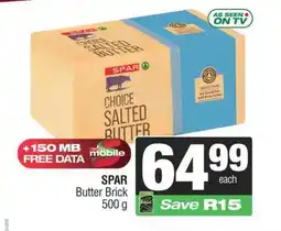 Spar SPAR Butter Brick 500 g offer