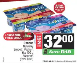 Spar Danone Nutriday Smooth Yoghurt offer