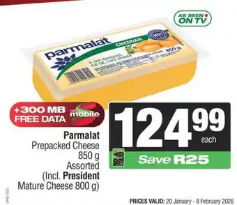 Parmalat Prepacked Cheese