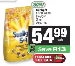 Spar SUNLIGHT Hand Wash Powder offer