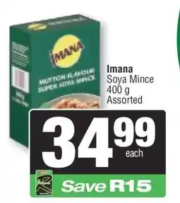 Spar IMANA SOYA MINCE offer