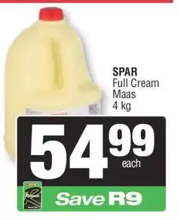 Spar SPAR Full Cream Maas offer