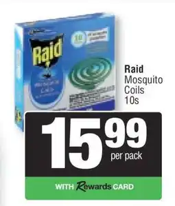 Spar Raid Mosquito Coils 10s offer
