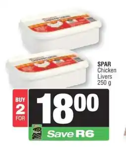 Spar SPAR Chicken Livers 250 g offer
