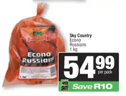Spar Sky Country Econo Russians offer