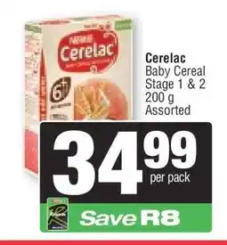 Spar Cerelac Baby Cereal Stage 1 & 2 offer